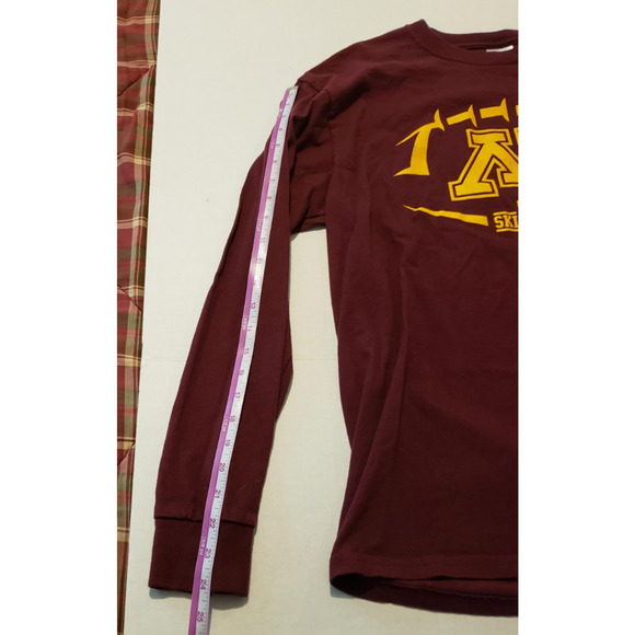 Minnesota Golden Gophers Maroon & Gold Large Long Sleeve Football T-Shirt - Picture 8 of 8